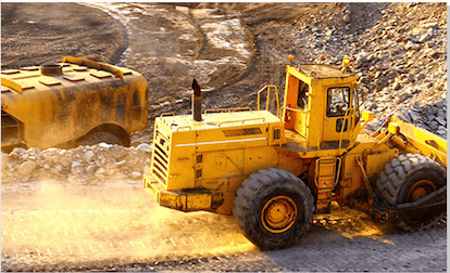 Mine field dust collection